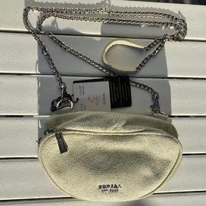 Sorial Oceana Pouch chain crossbody leather green